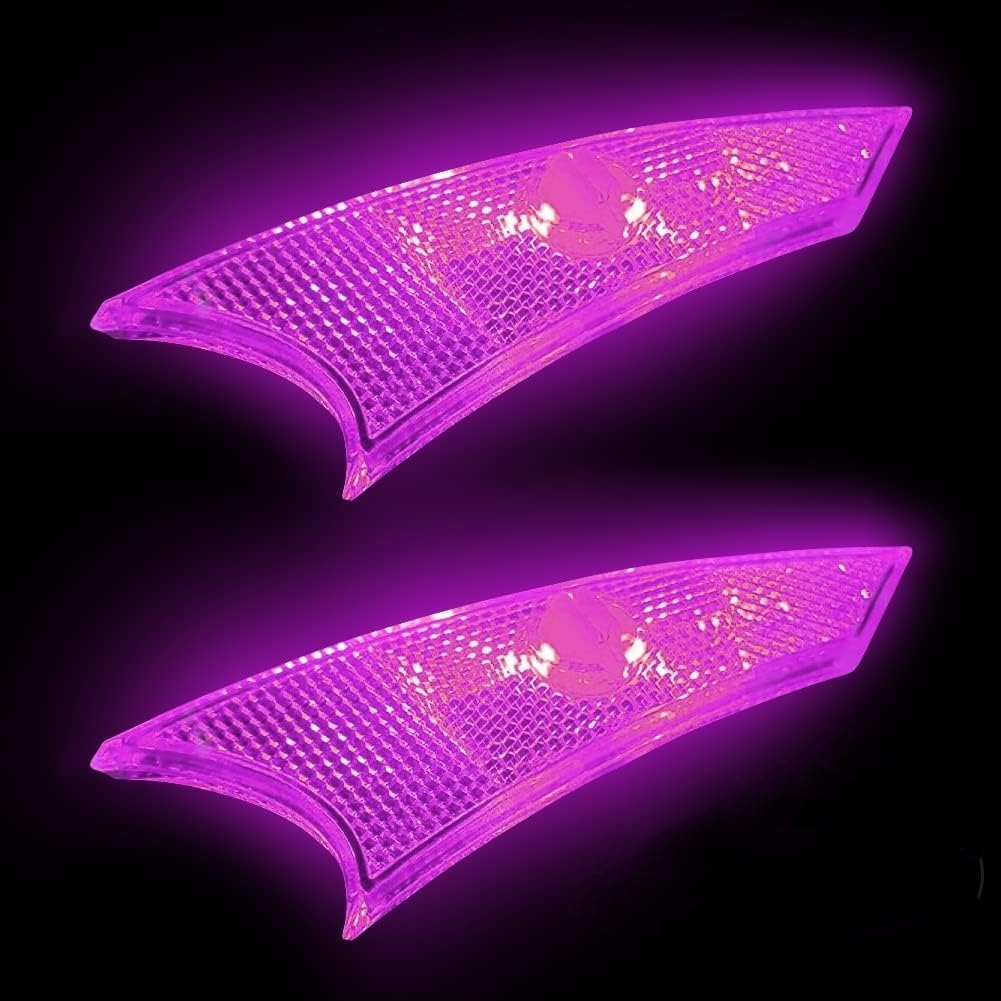 Bike Spoke Light LED NIUAWASA - Waterproof Easy Install Bicycle Wheel Lights 3 Mode Tire Flash Safe Warning Lamp for Kids/Adult Bike 2Pcs (Pink+Pink (Rechargeable))