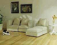 Vista 5 de iLAND Muebles de Casa de Muñecas Juego de Sofás Seccionales en Miniatura Apto para Escala 1/12, Accesorios para Decoración de Casa de Muñecas