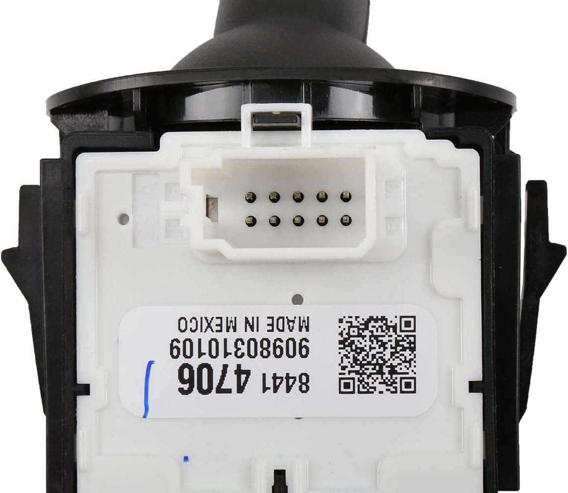 GM Genuine Parts 84414706 Black Windshield Wiper and Windshield Washer Switch