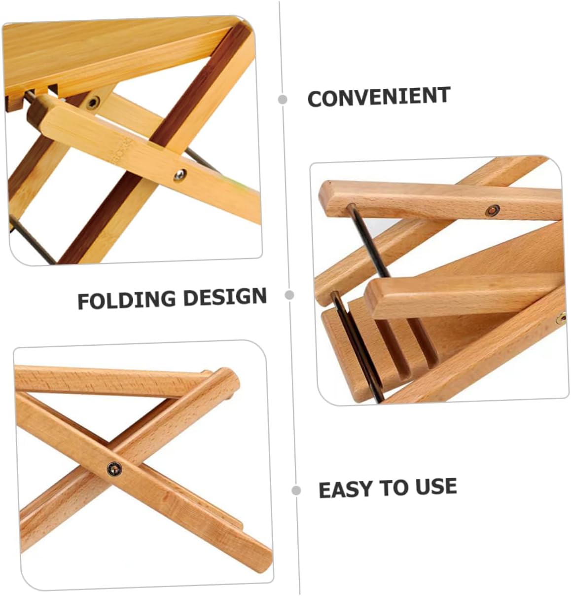 Milisten Foldable Wooden Guitar Stool with Height and Portable Storage Bag for Use Lightweight and Design for Comfortable Playing