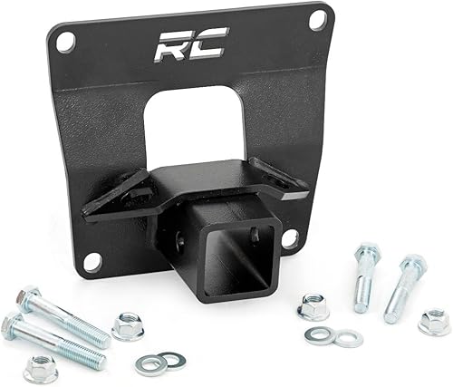 Rough Country Placa de enganche receptor de 2" para Honda Talon 2019-2022 - 92028 Negro