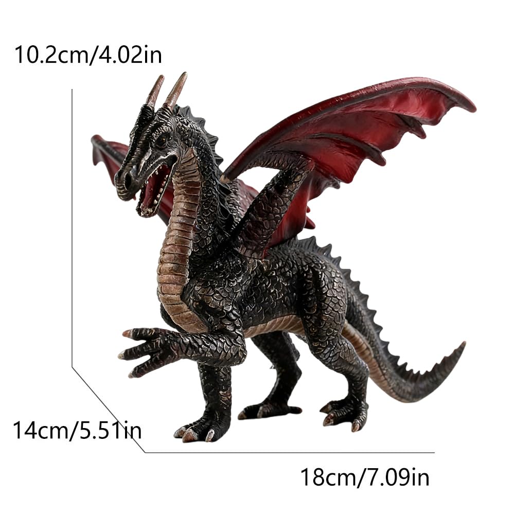 Drago Volante Figure Miniatura Dragon Model Volante Dinosauro Figurine Giocattoli Drago Mini Decorazioni Torta Compleanno Regalo Idea Regalo 18 x 14 x 10,2 cm