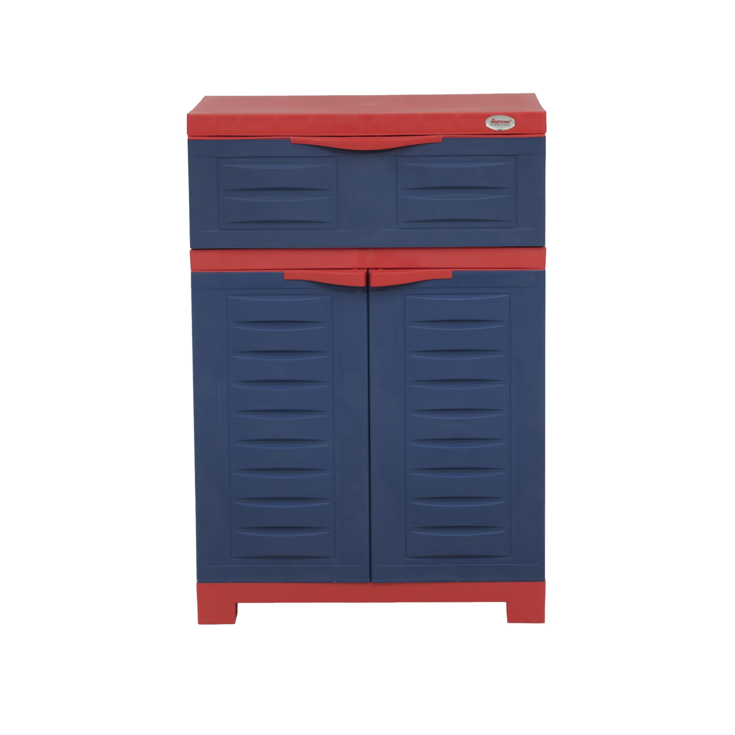 Supreme Furniture Fusion SR 01 TDR 01 Shoe Cabinet |40-Months Warranty*| 2 Door Plastic Storage Organiser with 3 Adjustable Shelves | Waterproof Storage Cabinet for Home&Outdoor|DIY|Brown Beige-image-29