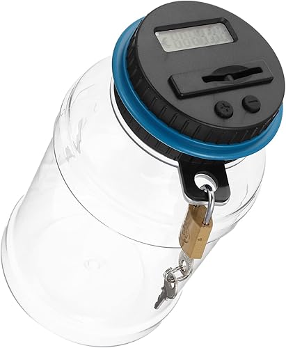 Contando alcancía Mason Jar Digital Coin Piggy Jar Money Storage Can Kids Coin Container Digital Savings Jar Electronic Coin Bank Coin Saving Pot