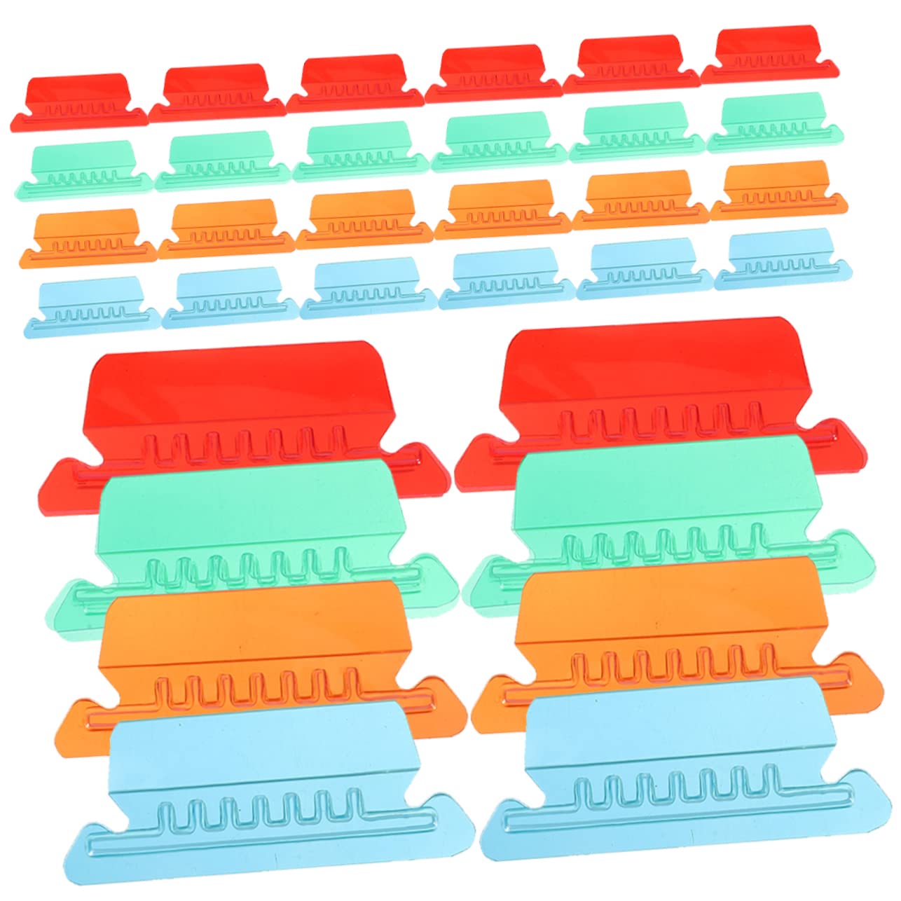 jojofuny 5 Set Linguette Colorate Per Etichette Identificative Per File Per Organizzazione Documenti Per Ufficio E Scuola 40 Pezzi * 5