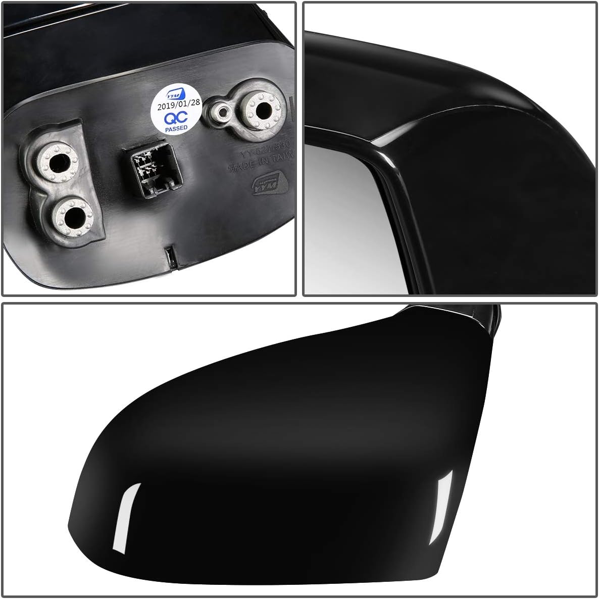 Auto Dynasty KI1320135 OE Style Powered+Heated Driver/Left Side View Door Mirror Compatible with Kia Rondo 07-12