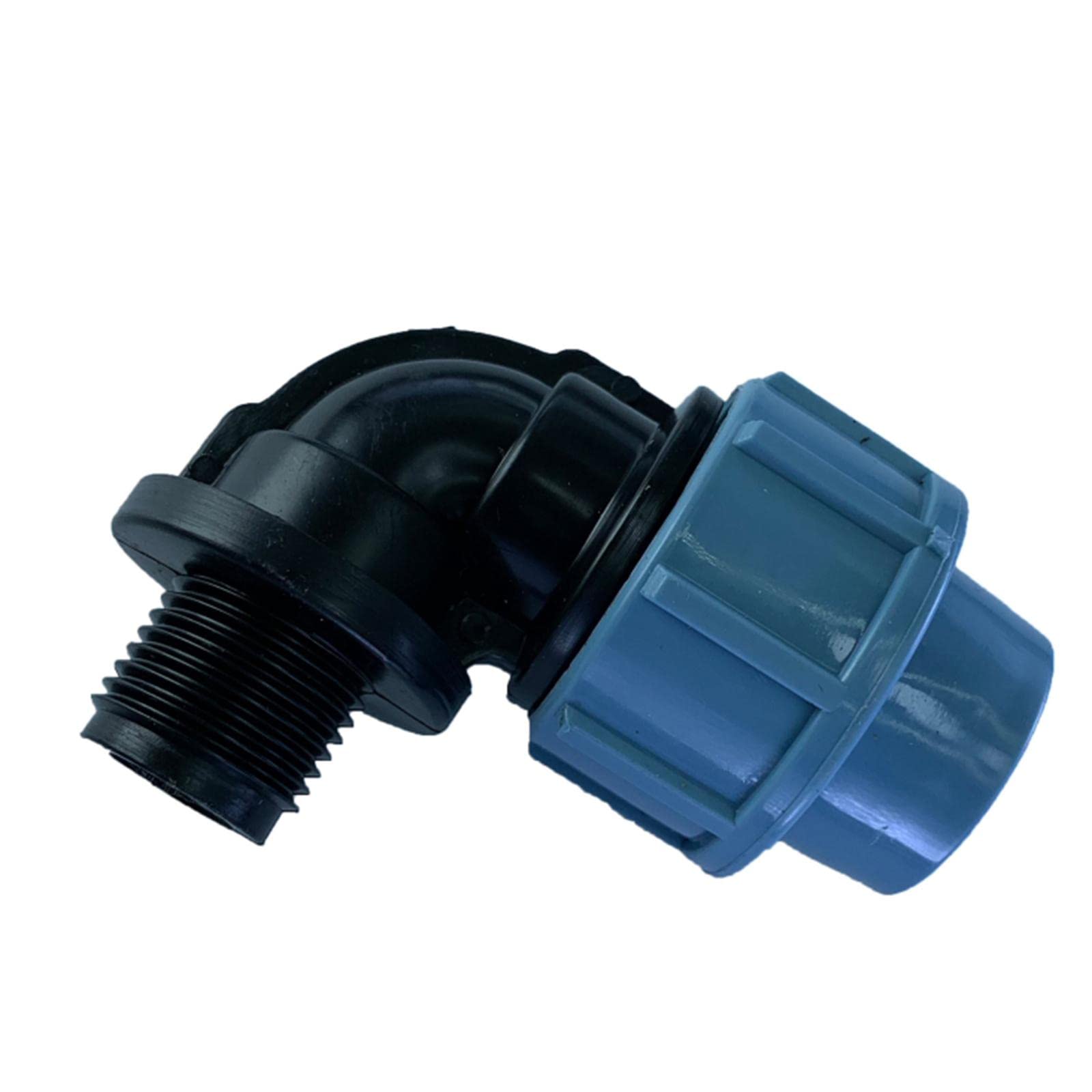 IVELECT PE Male/Female Thread Tube Fittings Water Pipe Plumbing Fittings Parts 90 Degree Male 20mm