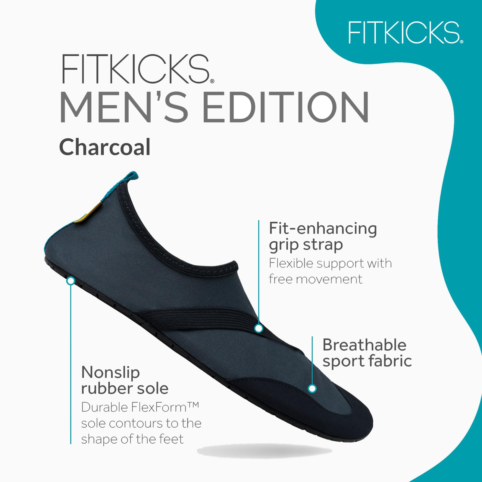 FITKICKS Active Herren Footwear Faltbare Wasserschuhe