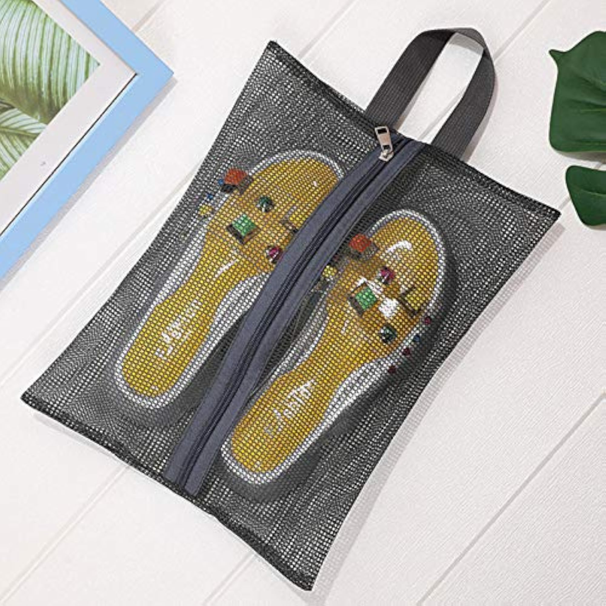 Portable Casual Travel Shoe Organizer, Mesh Packing Bag
