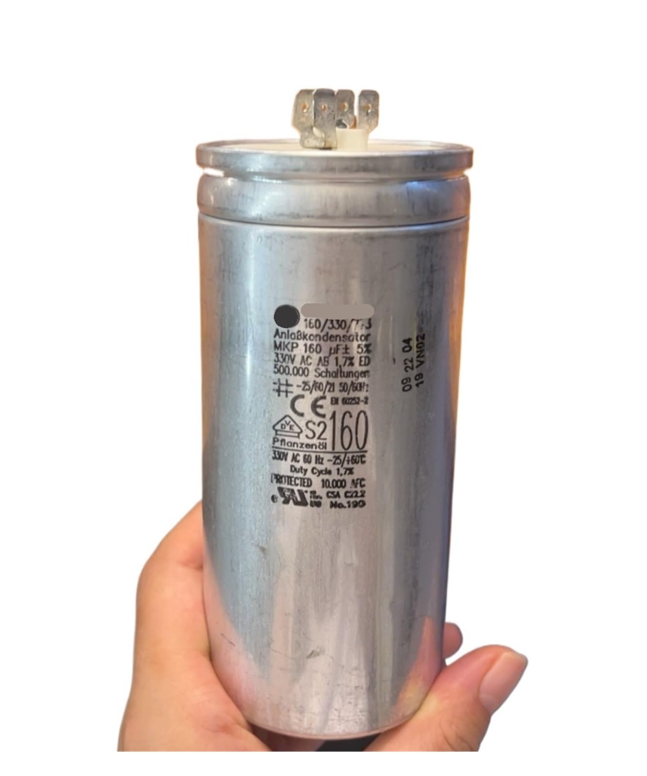 KSZHZYMGX 160/330/1 160UF 330V AC capacitor