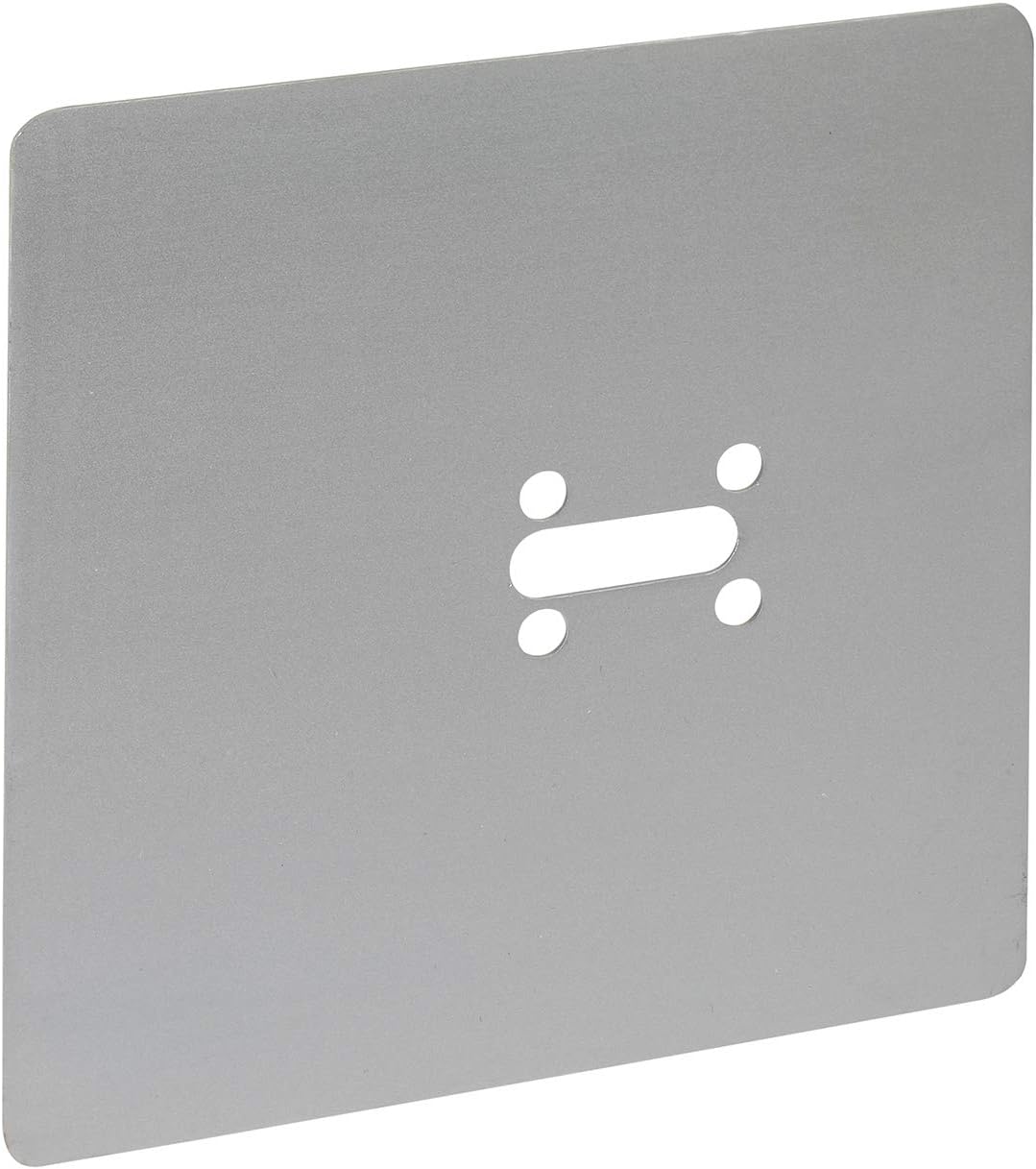 Cubicle Lock Replacement Fixing Hole Cover Plate in Satin Anodised Aluminium