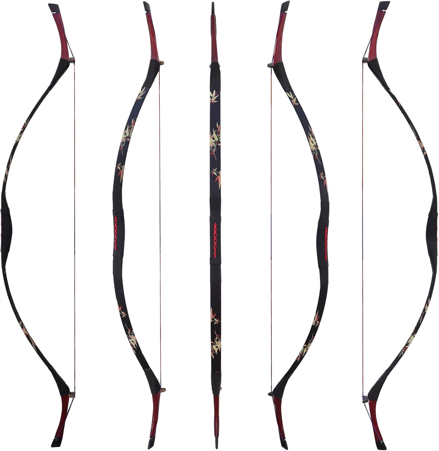 Obert Archery Vintage Recurve Bow Set Longbow Horsebow Quiver Target Hunting Arrows Quiver