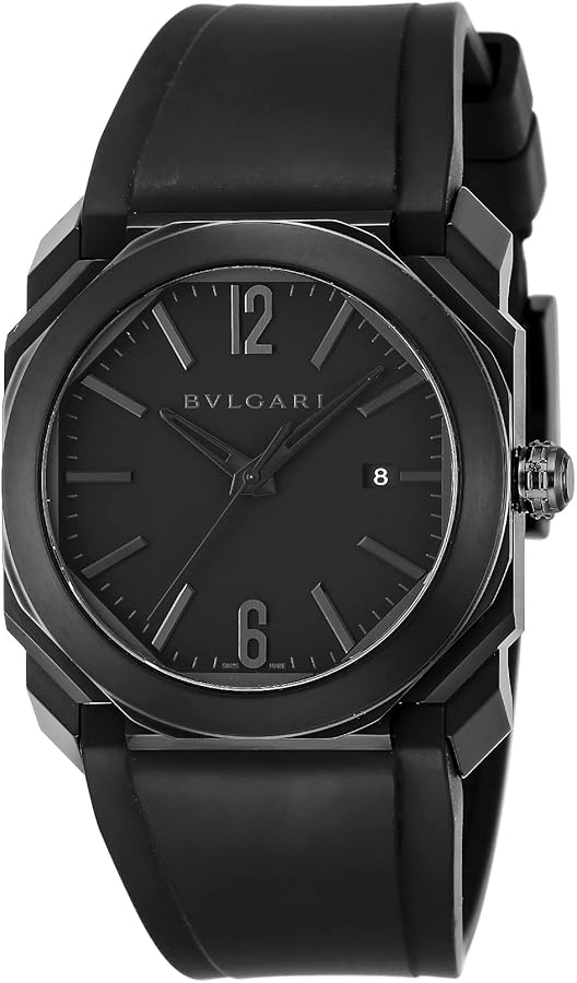 Amazon.co.jp: [ブルガリ] 腕時計 Watch オクト ブラック文字盤 自動巻