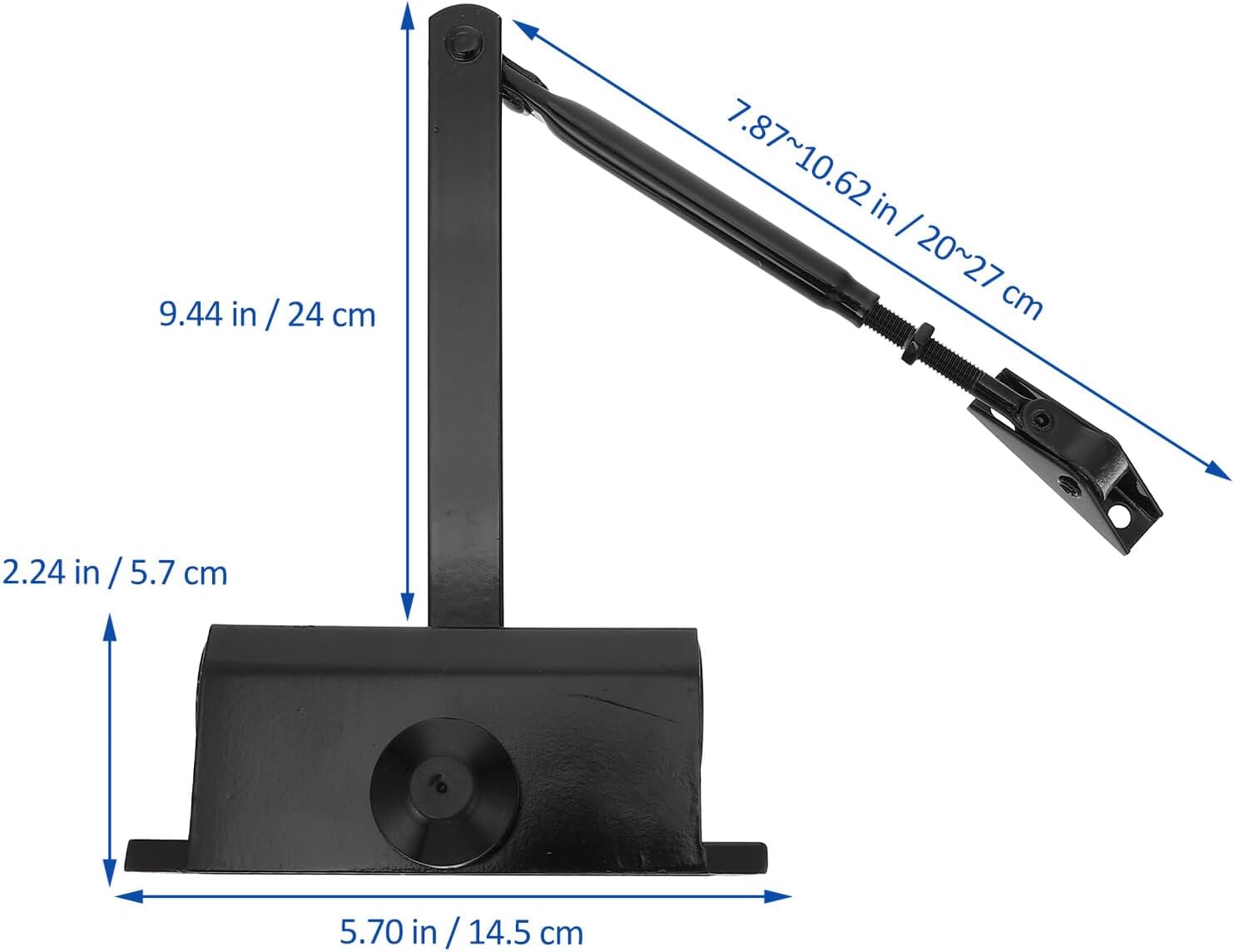 Automatic Door Closer Simple Home Door Closer Non-Electric Self-Closing Device Easy Installation Black Small