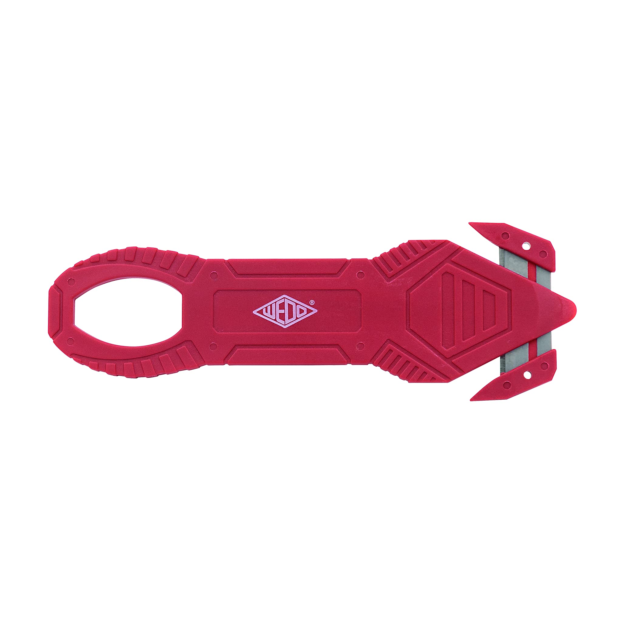 Wedo 078864 Cortador de Papel de Aluminio Safety Basic, 17 G, Rojo