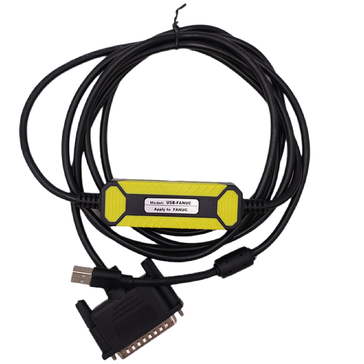 USB-FANUC CNC Programming Cable, USB to RS232 Data Transfer USBConvert DB25 Pin Download Cable for CNC Fanuc