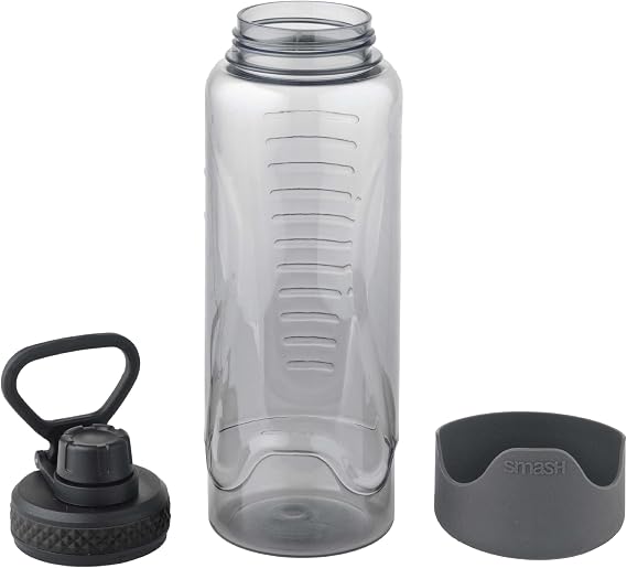 Smash Active Free Flow Water Bottle 1 Litre Black