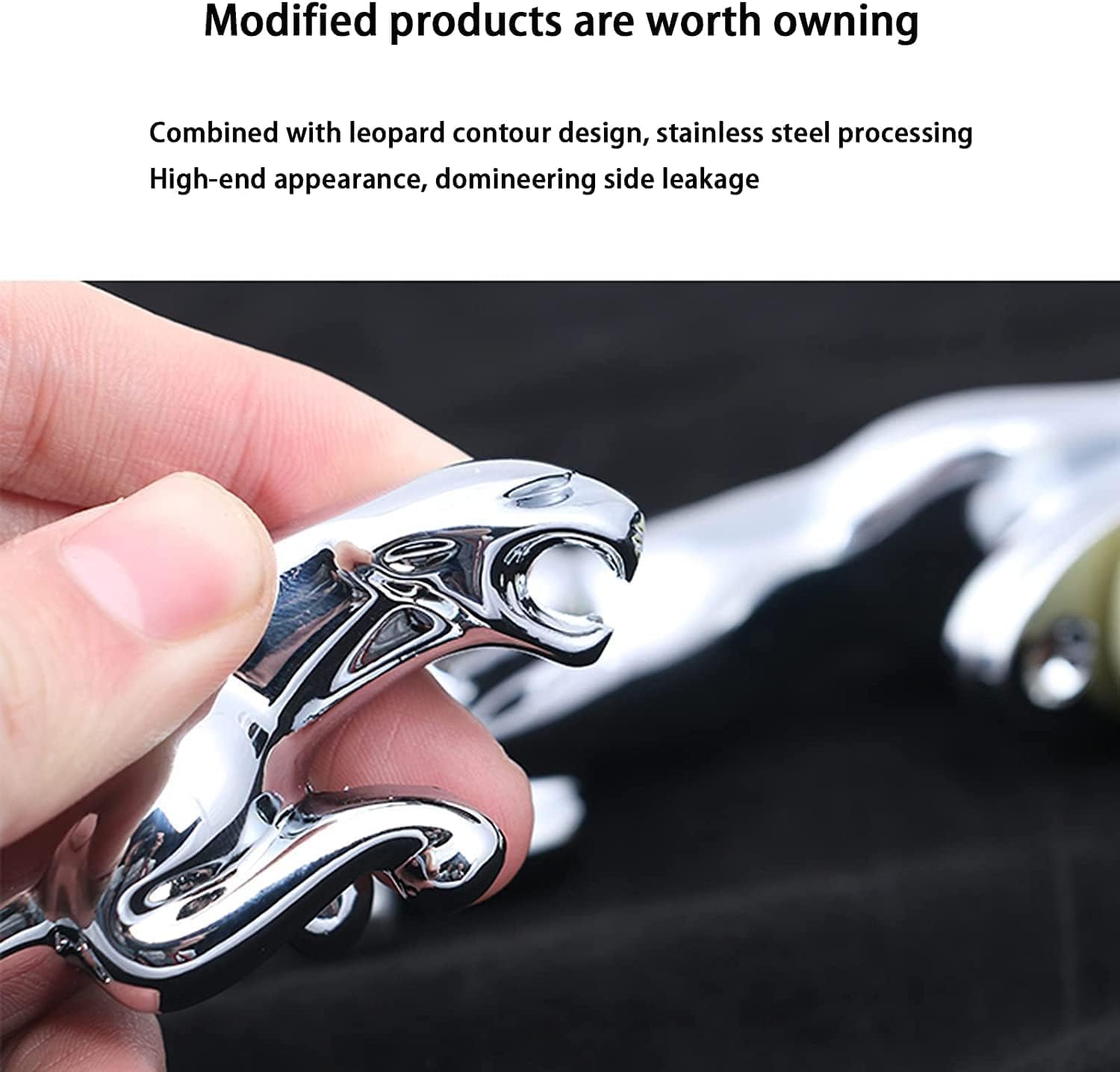 for Jaguar 3D Emblem Car Logo Front Vehicle Hood Ornament Car Cover Chrome Eagle Badge Car Accessories for XF XJ XE XK XKR XFL XJS E Accessories