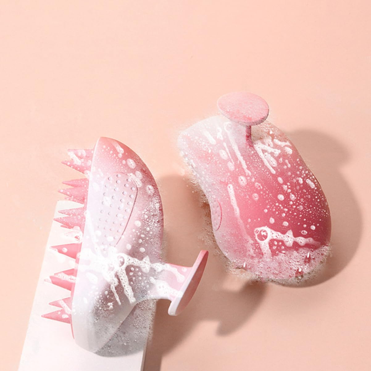5stücke Scalp Massaging Scrubber Silikon Haarpflege Shampoo Bürste Für Effektive Kopfhautmassage Schuppen Und Juckreiz Für Entspannende Haarwäsche Im Badezimmer