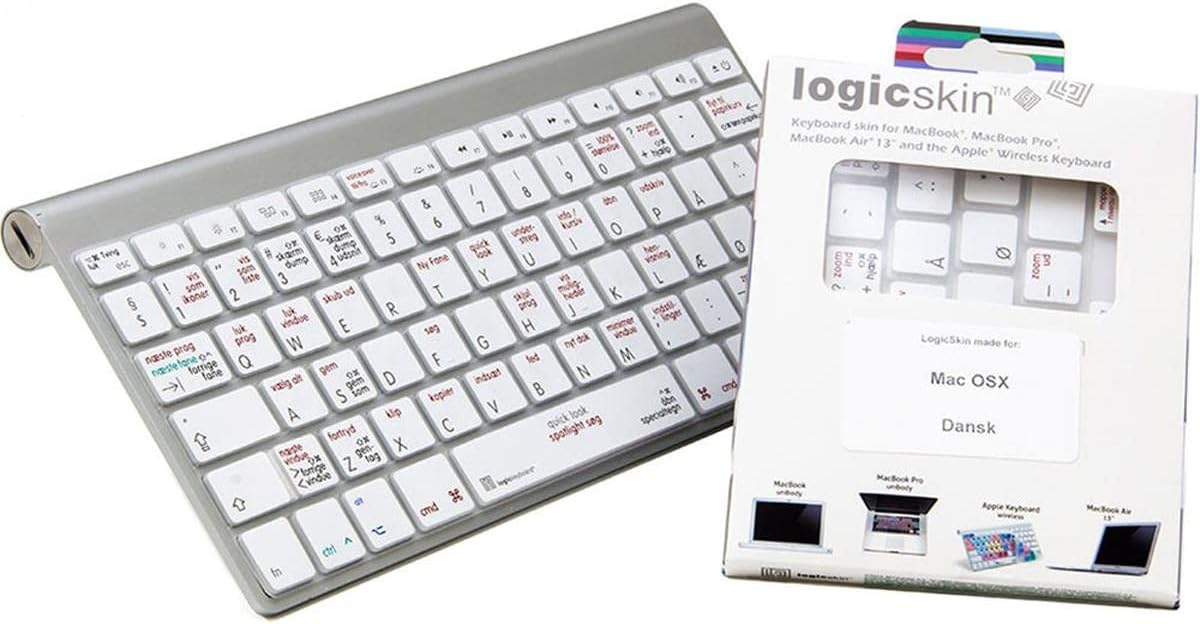 LogicKeyboard LogicSkin Transparent Ultra Thin Shortcut American English Keyboard Cover for Apple MacBook Pro OSX