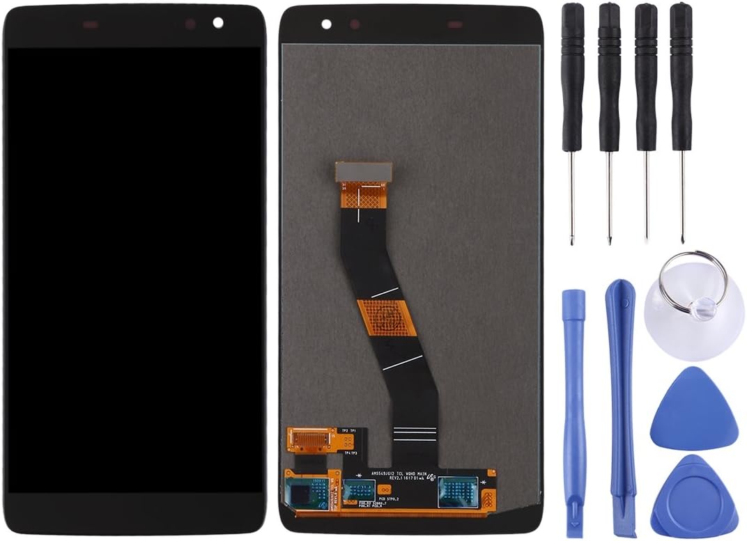 Moblie LCD Screen and Digitizer Full Assembly for BlackBerry DTEK60(Black) (Color : Black)