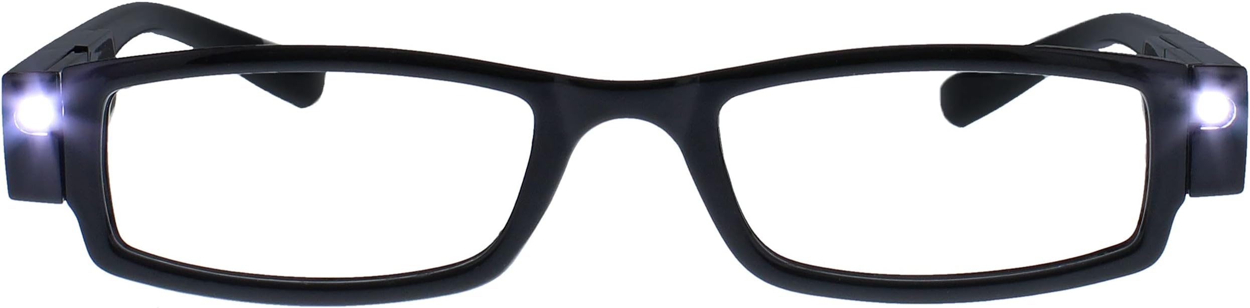 The Reading Glasses Company Illuminated LED Night Time Light Readers Mens Womens Black L1-1 +3.00