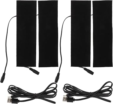 USB Electric Heating Pad 5v Carbon Fiber Two Pack for Feet Hands