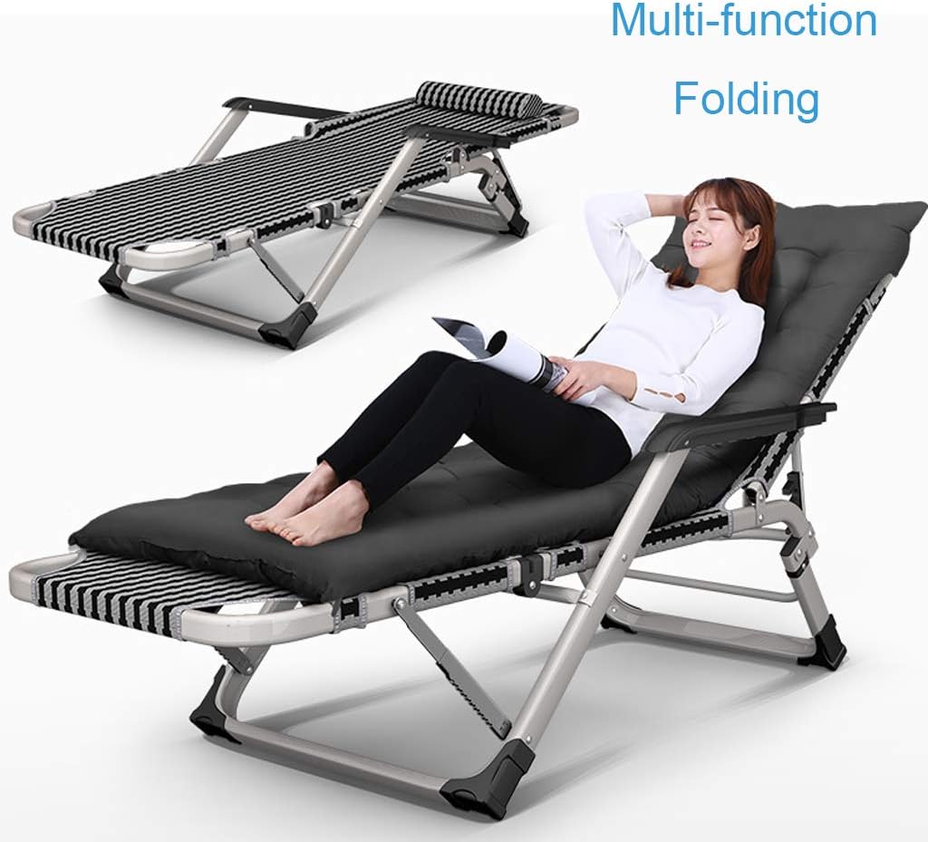Garden Outdoor Patio Sun Loungers Zero Gravity Chairs Folding Adjustable Recliner Chairs Reclining Chair for Beach, Conservatory, Garden Deck Chairs Max.200kg