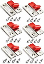 Magnetic Catch for Cabinet Doors (Pack 6) - Powerful Magnets for Furniture, Kitchen and Drawers - Strong Magnetic Latch Easy Installation (Silver, Pack 6 (1.5x4cm))