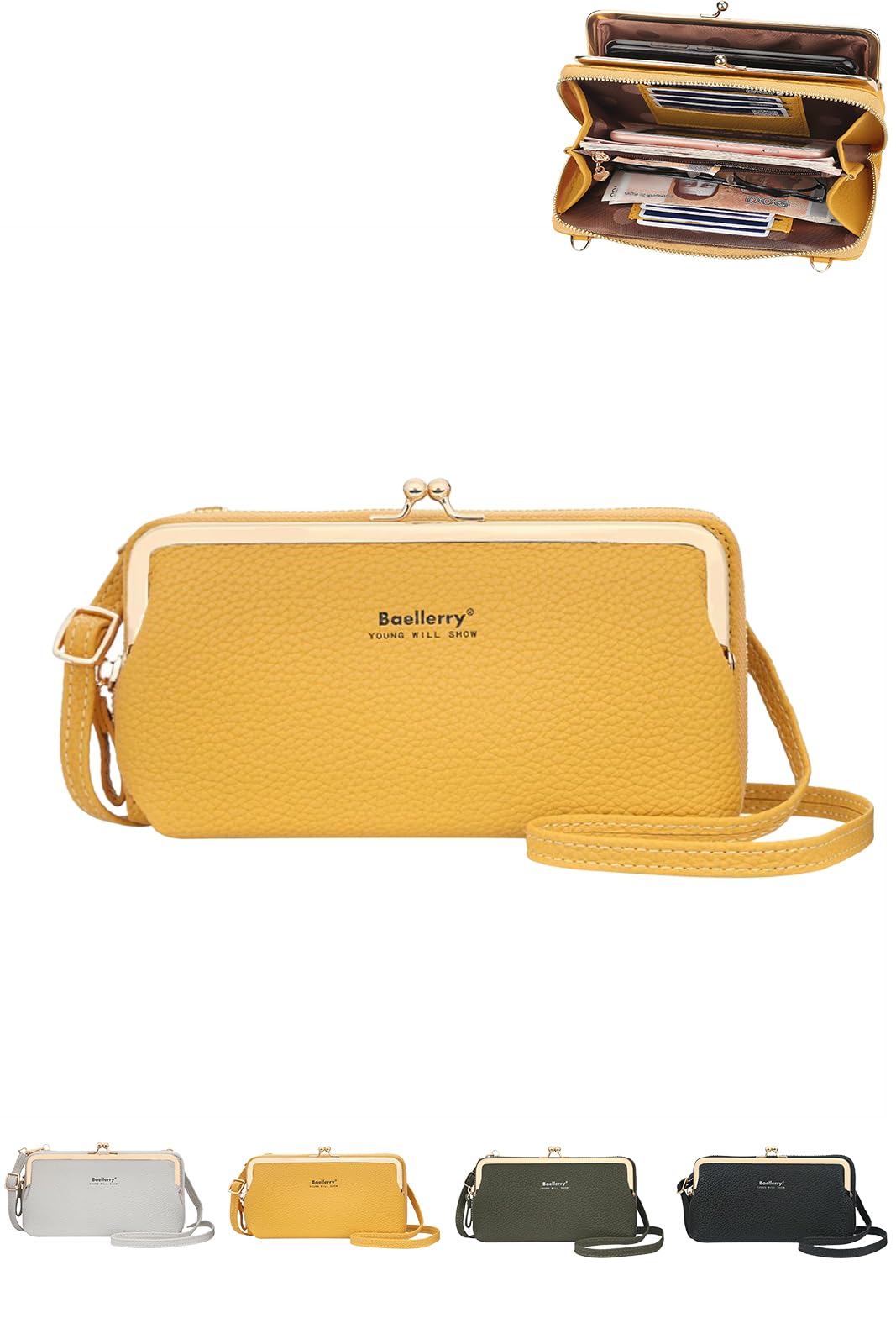 お財布ショルダー Amazon.co.jp: [LeafIn] レディース 財布 斜めがけ 携帯ポーチ