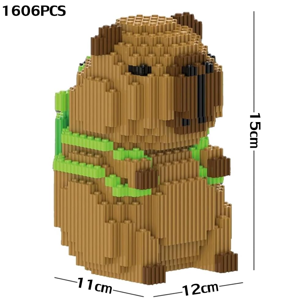 Capybara Klemmbausteine Set – Niedliches Tier-Modell Zum Selbstbauen