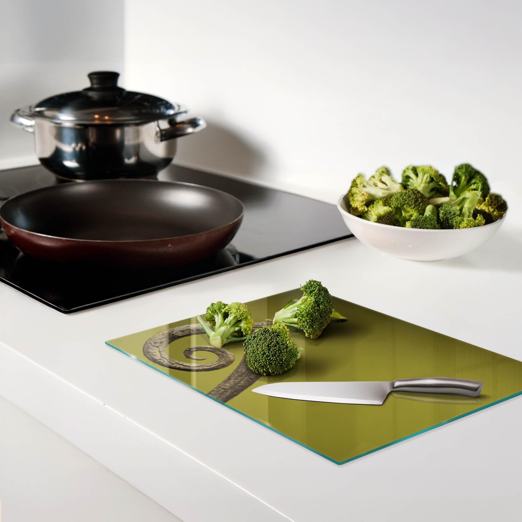 Cristal para cortar en la cocina 40x30 cm Rana arborícola verde