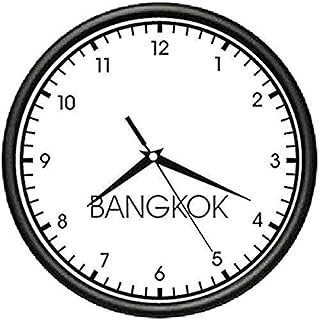 Bangkok TIME Wall Clock World time Zone Clock Office Business