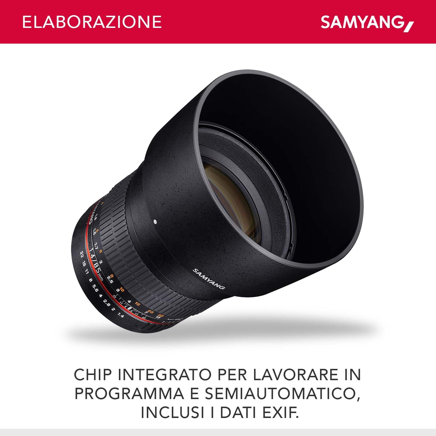 Obiettivo Samyang per Sony E 85mm F1.4 AS IF UMC nero