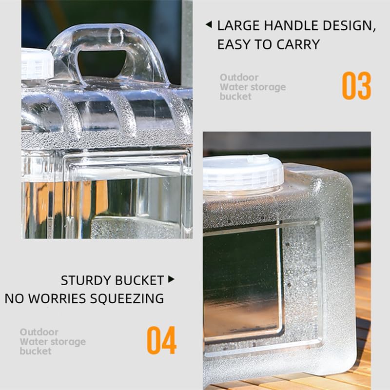 ZUMVIVIN Conteneur d'eau De Camping avec Robinet 5L | avec Tuyau de Sortie de 18 cm | RandonnéE, Escalade, Voyage en Voiture | Eau GlacéE à Boire au RéFrigéRateur ZUMVIVIN Conteneur d'eau De Camping avec Robinet 5L | avec Tuyau de Sortie de 18 cm | RandonnéE, Escalade, Voyage en Voiture | Eau GlacéE à Boire au RéFrigéRateur