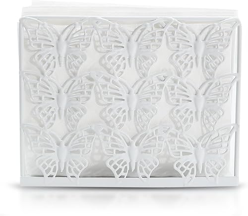 Servilletero para mesa, marco de metal de mariposa, soporte de decoración de mesa de comedor, dispensador de servilletas ideal para mesas de cocina