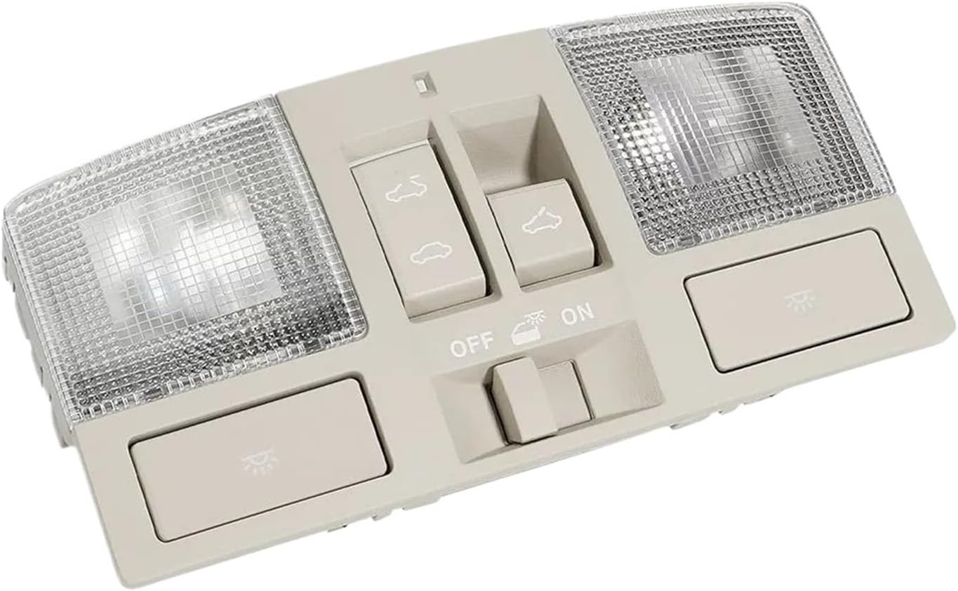 Overhead Console Reading Light BBM6-69-970 Compatible with Mazda 3 2010-2013 Sunroof Gray Interior Doom Roof Map Ceiling Lamp Switch Button