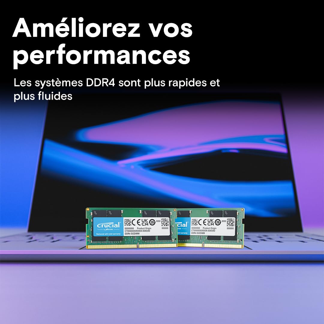 8 Go de RAM DDR4 convient pour ordinateur portable dynabook X30L-J-11D