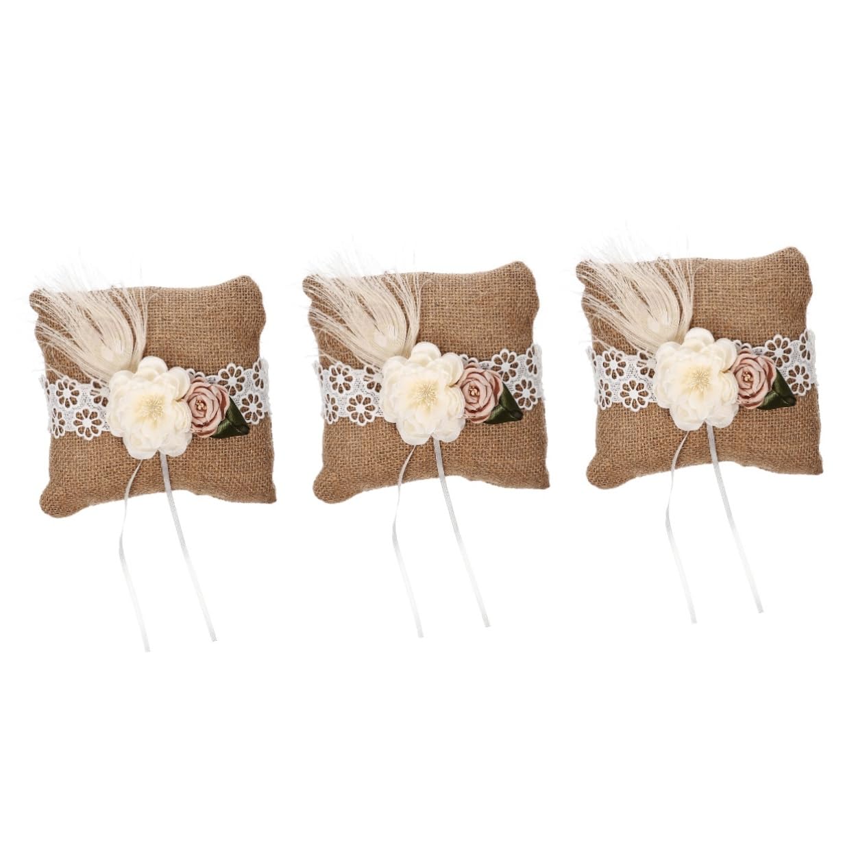 Cuscino Porta Fedi Nuziali E Cestino Damigelle – In Raso Bianco Con Strass E Fiocco Blu, Per Cerimonia, Dimensioni 20x20 Cm E Diametro 12-13 Cm