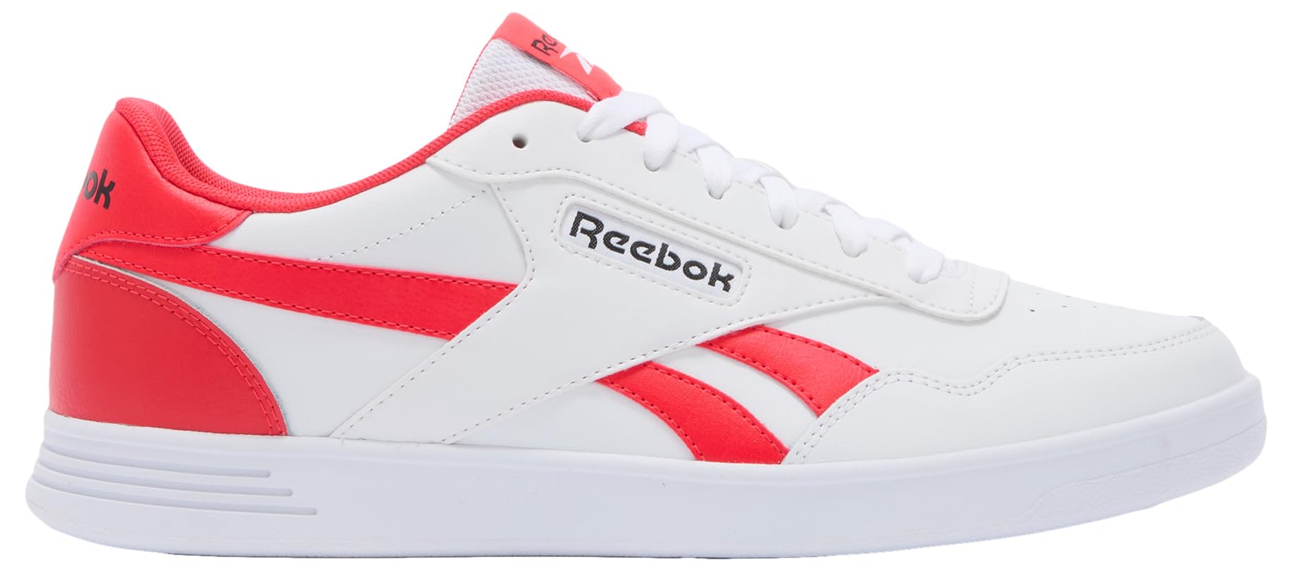 Reebok Unisex Court Advance Sneakers, Ftwrwhite Energyred Black, 8.5 UK