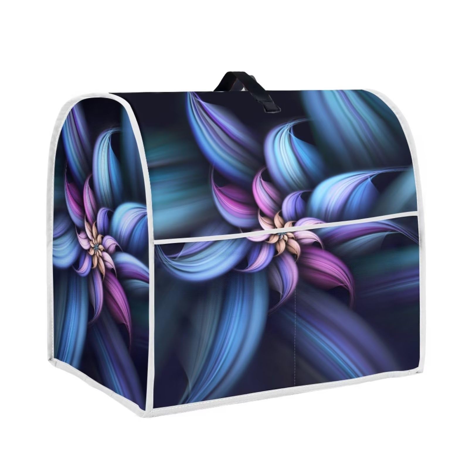 chaqlin Blossom Flower Stand Mixer Cover,Stain Resistant Washable Protective Cover Kitchen Mixer Cover with Pocket for Stand Mixer,Food Mixer Cover Kitchen Blender Cover