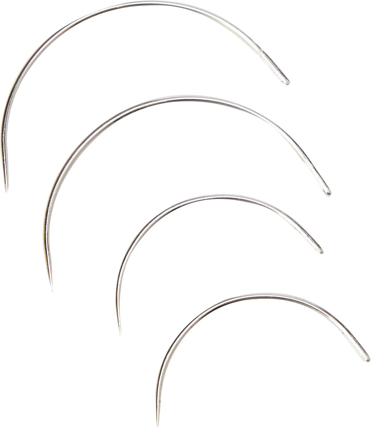 Bohin Curved Needles SZ2-3, Metal Silver, 1 x 7 x 14 cm
