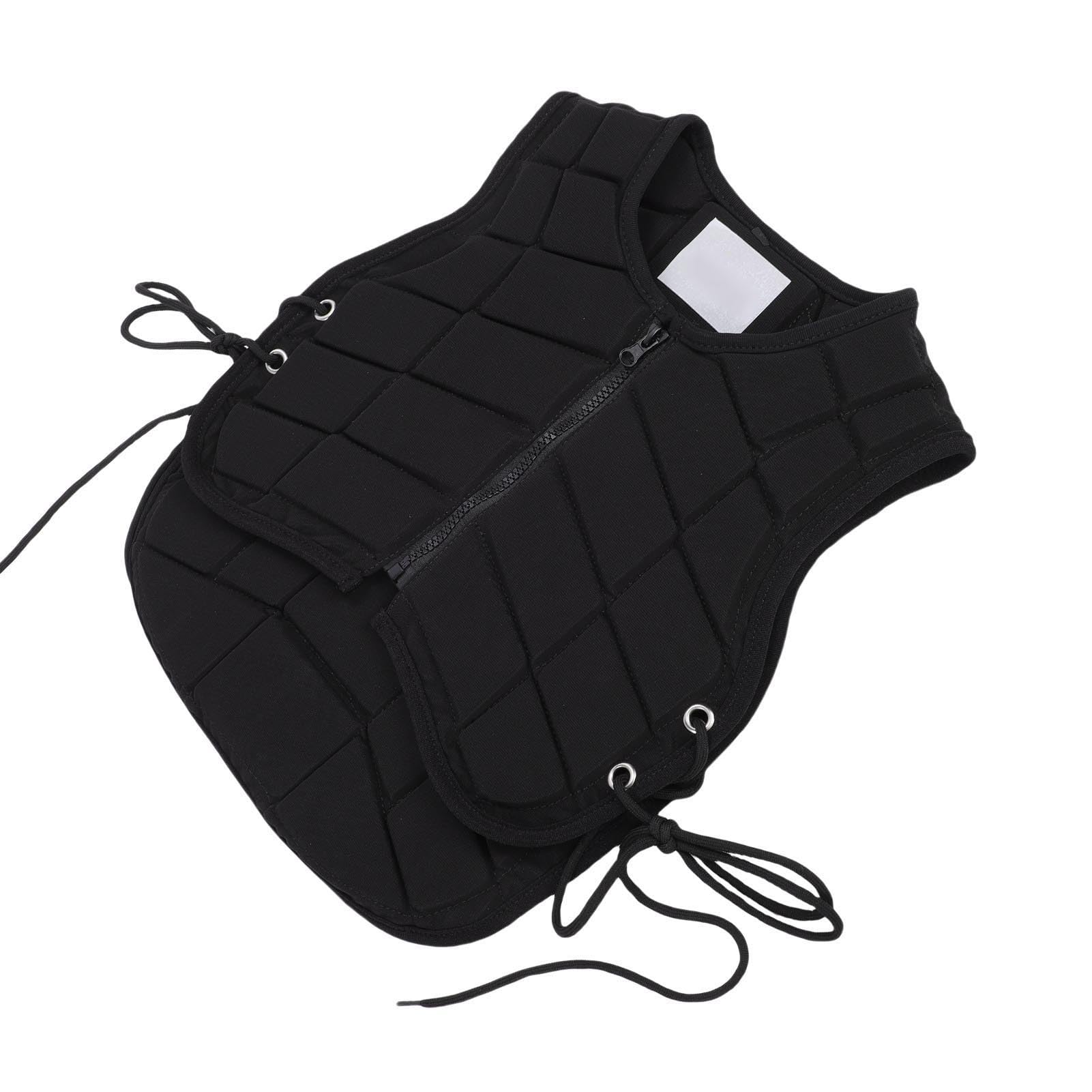 Brrnoo Gilet da Equitazione per Bambini con Cerniera Frontale, Protettivo,