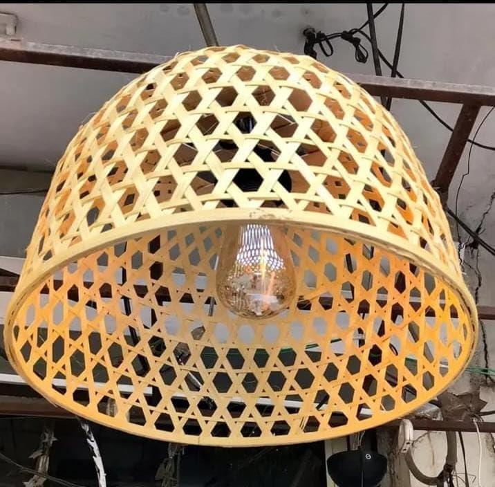 Bamboo Hanging Lamp Shades,Pendent Lamp Shade,Hanging Lights for Dining Room, Living Room,Hotel,Cafe,Home Corrido, Bar, Restaurant, Coffee house (jaal)-image-16