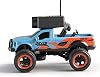 Domary Mini RC Car FPV Remote Control Vehicle HD Camera for VR Racing Kids Toys (Blue)
