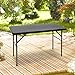 Relaxdays Gartentisch klappbar BASTIAN, rechteckig H x B x T: 74 x 121,5 x 61,5 cm, Metall, Kunststoff, Rattan-Optik, schwarz