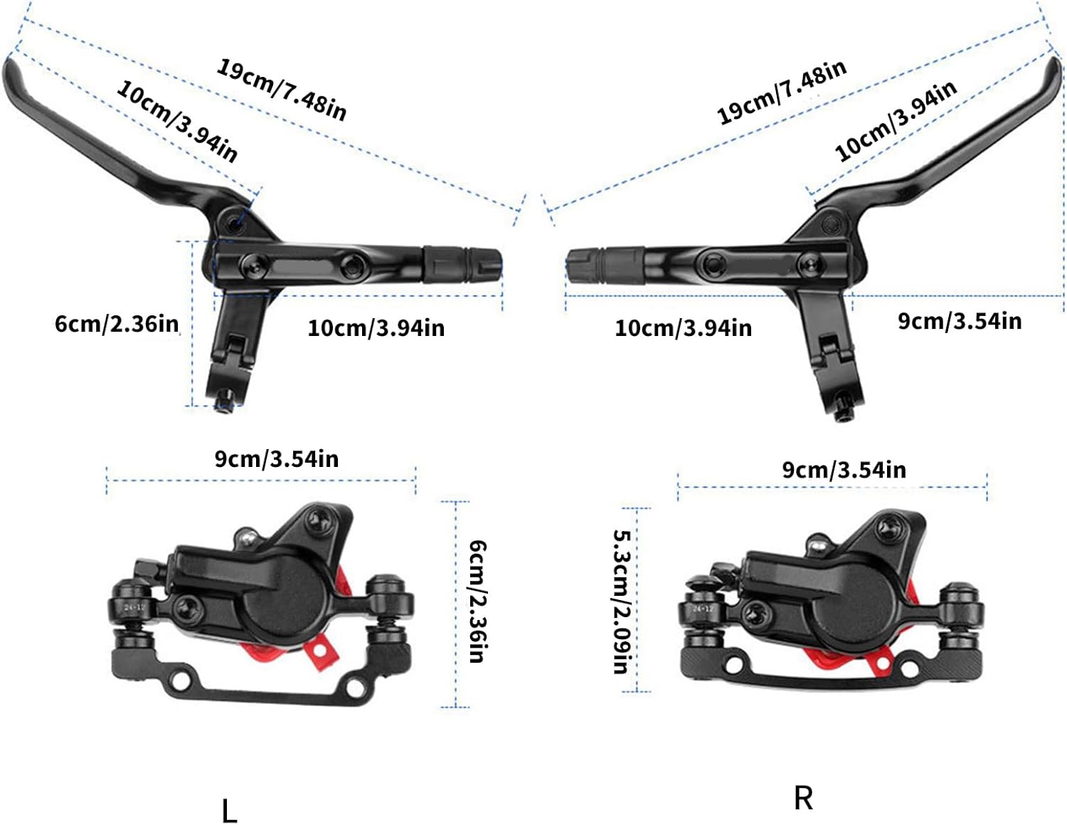 Cycling Disc Brake Calipers Quickly Install Bicycles Hydraulic Brakes Calipers for Safe Cycling and Country