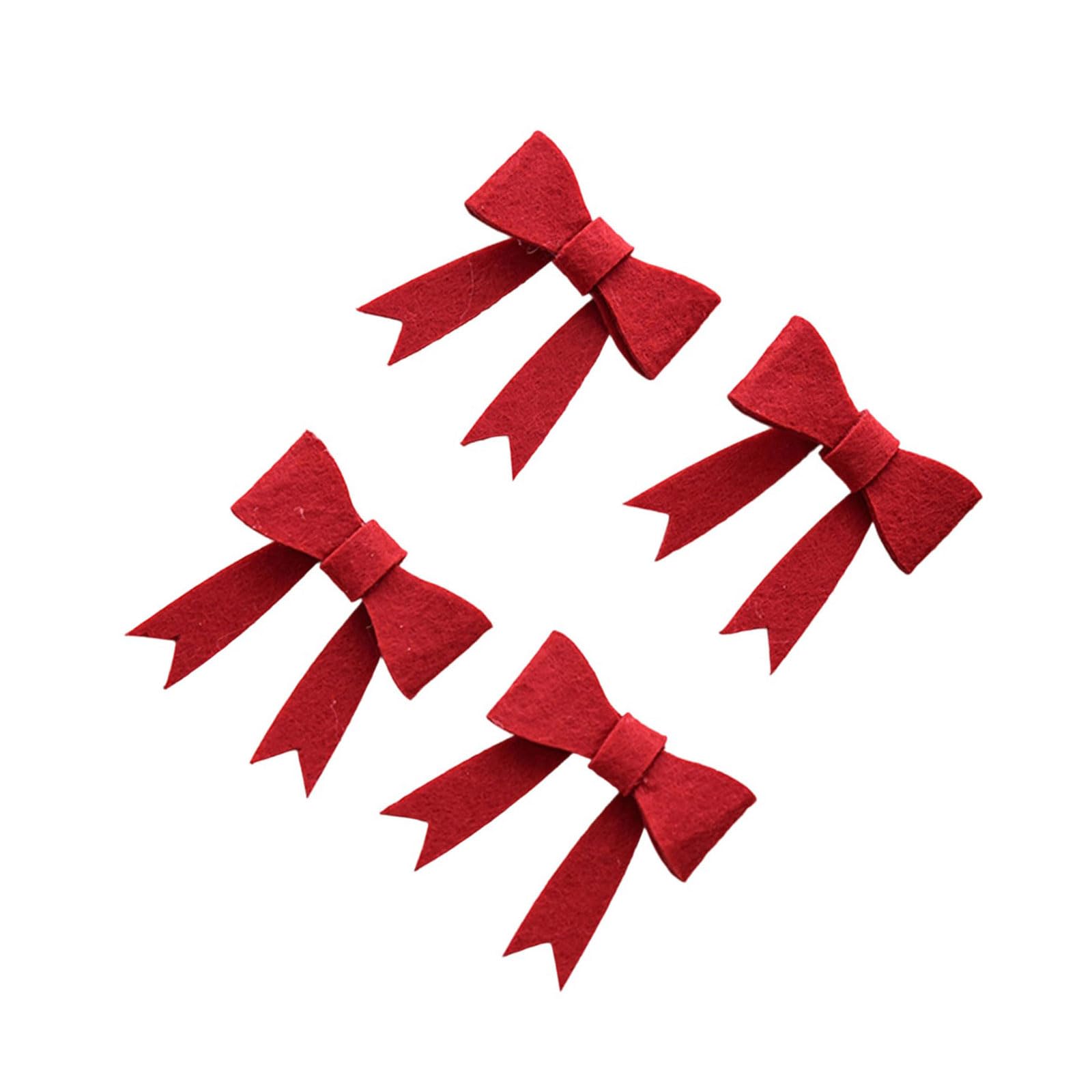 carotoe 4PCS Artisanal Christmas Bends and Foliation Ornamentation Tree Deck Set Artisanal Old Tree Ornamentation