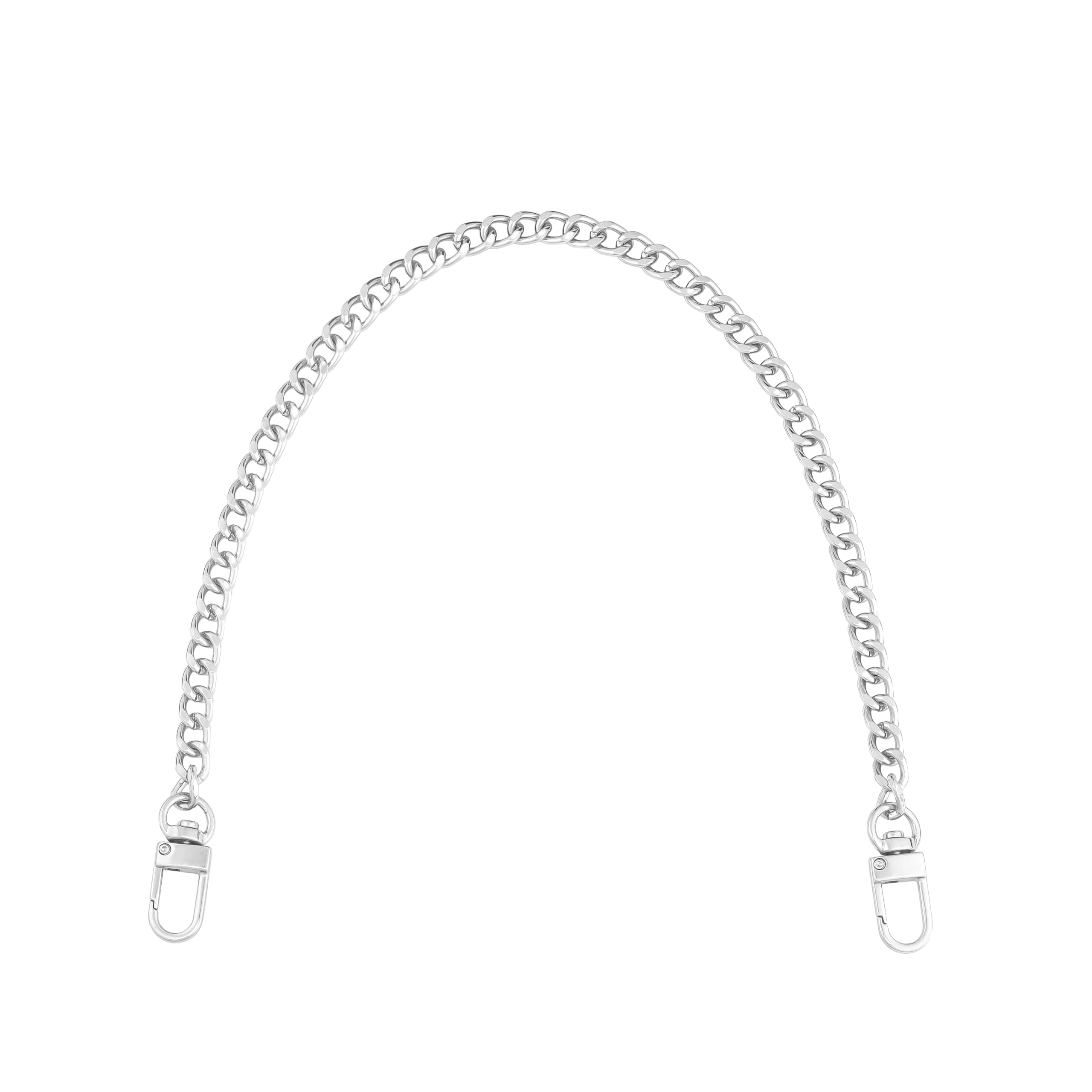 Short Stainless Steel Chain Bag Strap with Hooks, Detachable Purse Handle Replacement for Handbags, Durable Top Handle Chain for DIY Bags, Stylish Handbag Accessory (Silver,1)-image-36