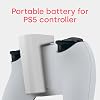 Remotto5 - Cargador inalámbrico para control de PS5, batería portátil para DualSense, juega mientras cargas, +12 horas de duración de batería, accesorio para PS5 3